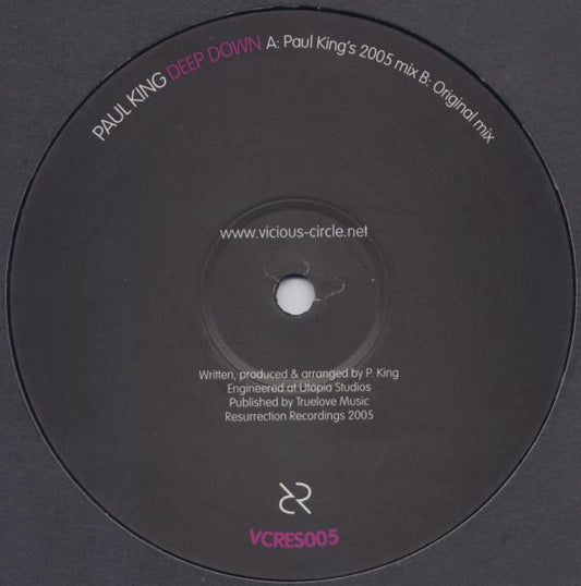 Paul King : Deep Down (12")