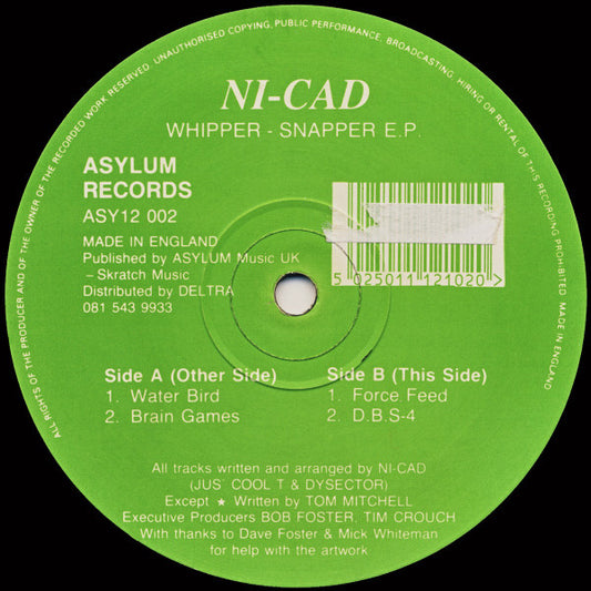 Ni-Cad : Whipper - Snapper E.P. (12", EP)