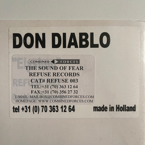 Don Diablo : The Sound Of Fear (12", W/Lbl)