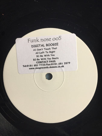 Digital Boogie : Don't Touch That Dial / Be With You (12", Promo, W/Lbl, Sti)
