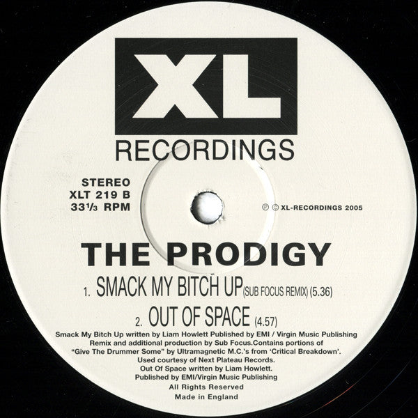 The Prodigy : Voodoo People • Out Of Space (12", Single)
