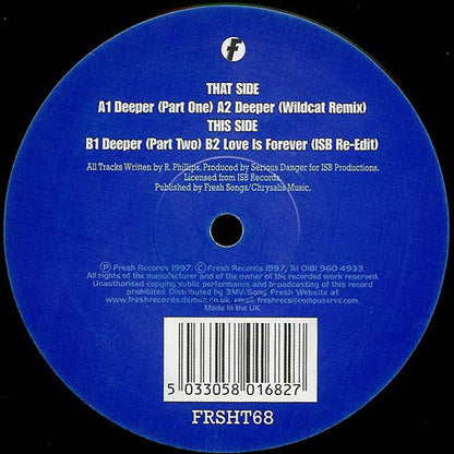 Serious Danger : Deeper (ISB/Wildcat Remixes) (12")