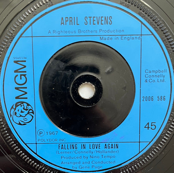 April Stevens : Wanting You (7", Single, RE, Inj)