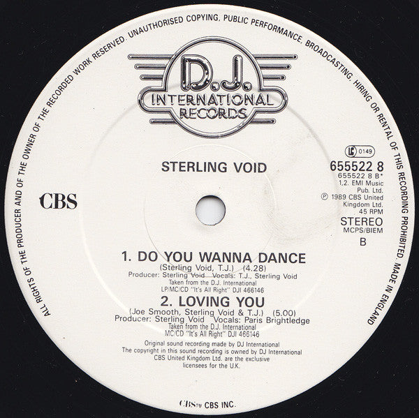 Sterling Void : Set Me Free (12")