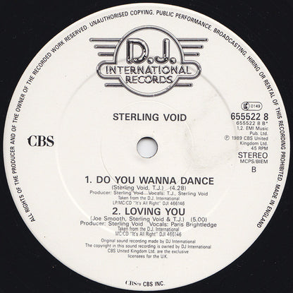 Sterling Void : Set Me Free (12")