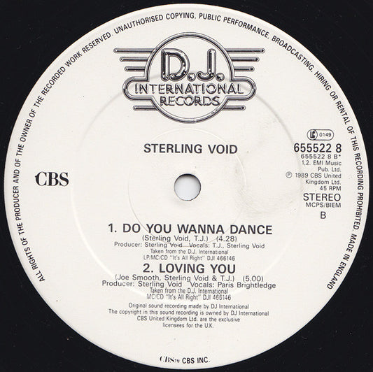 Sterling Void : Set Me Free (12")
