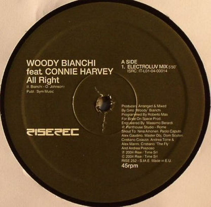 Woody Bianchi : All Right (12")