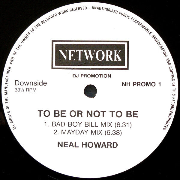 Neal Howard : Indulge (12", Promo)