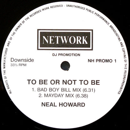 Neal Howard : Indulge (12", Promo)