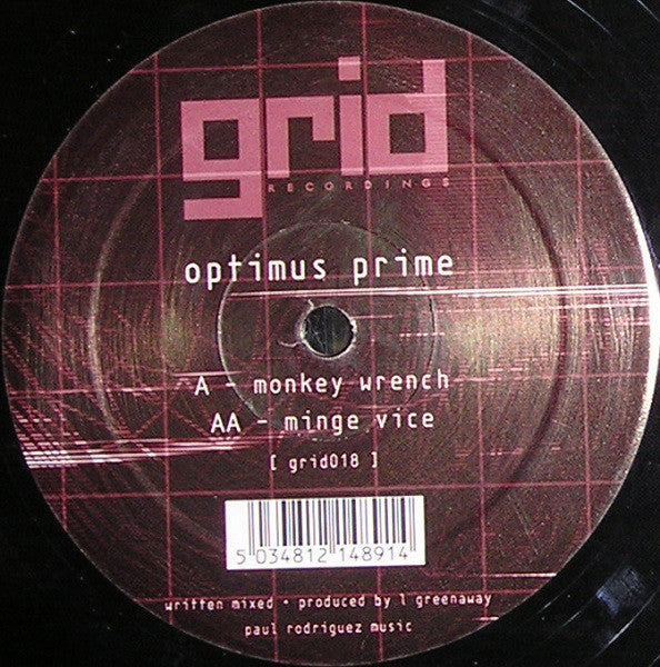 Optimus Prime : Monkey Wrench / Minge Vice (12")