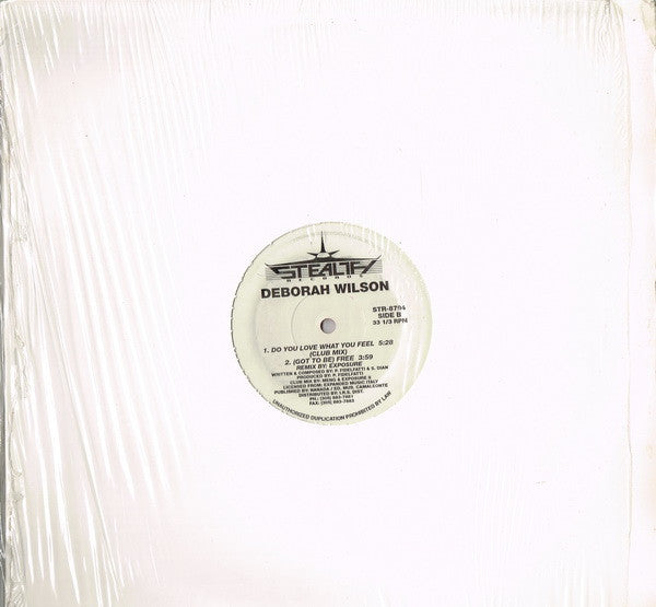 Deborah Wilson : Do You Love What You Feel (12", whi)