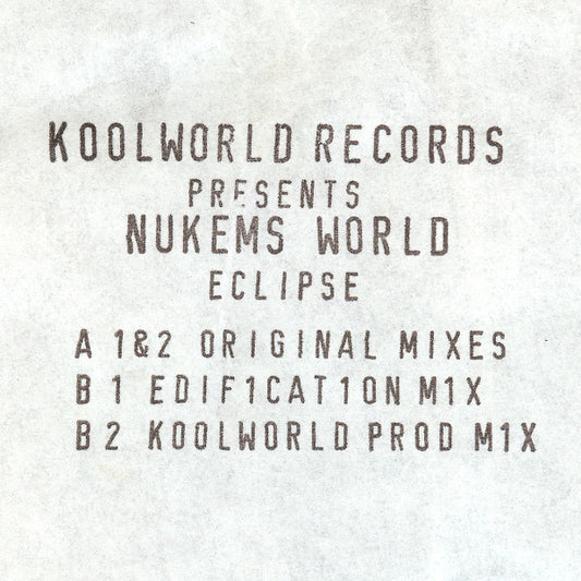 Nukem's World : Eclipse (12", W/Lbl)