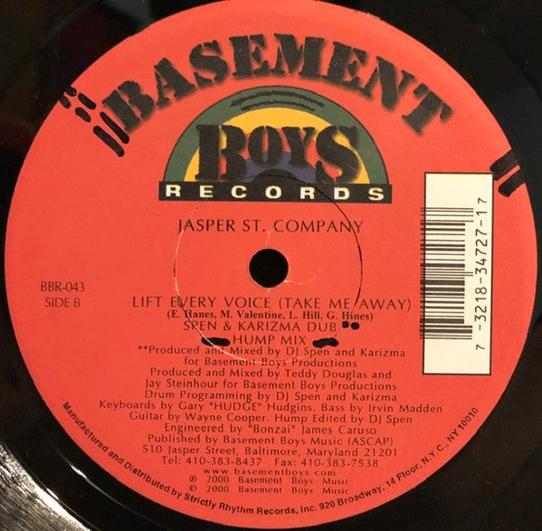 Jasper St. Company* : Lift Every Voice (Take Me Away) (12")