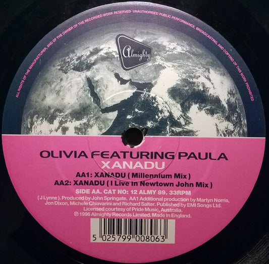 Olivia* Featuring Paula* : Xanadu (12")