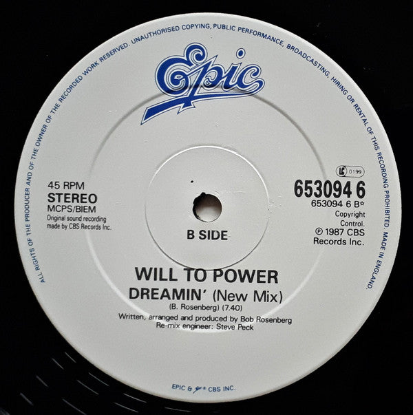 Will To Power : Freebaby - Baby, I Love Your Way / Free Bird (12")