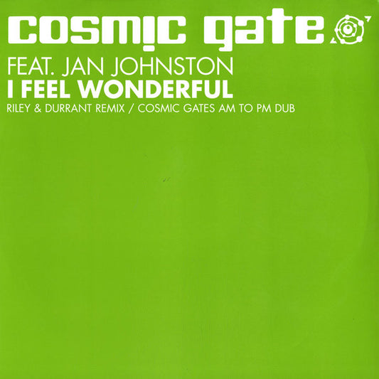 Cosmic Gate Feat. Jan Johnston : I Feel Wonderful (12")