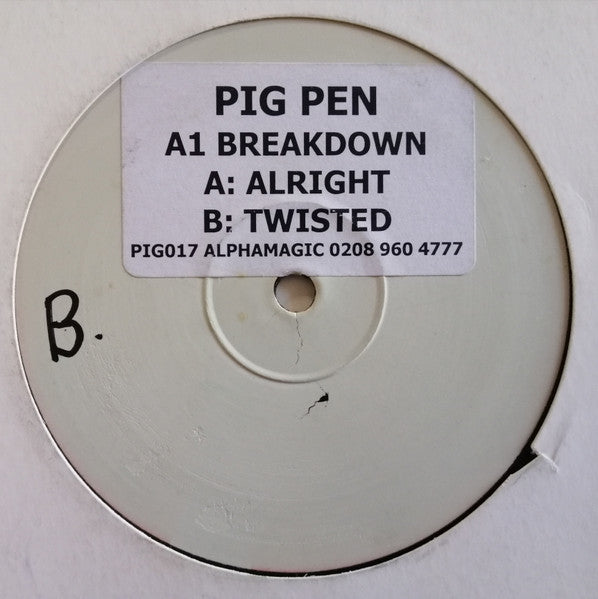 A1 Breakdown : Alright / Twisted (12", Promo, W/Lbl, Sti)