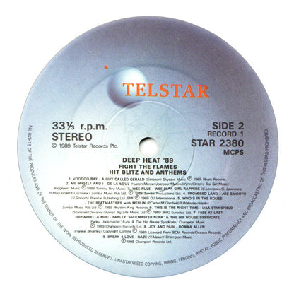 Various : Deep Heat '89 - Fight The Flame (2xLP, Comp, Dam)