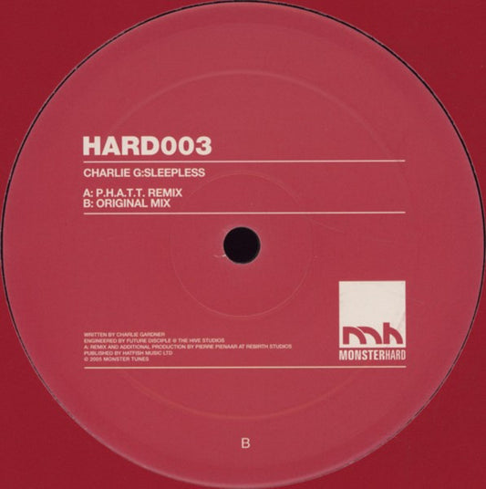 Charlie G : Sleepless (12")