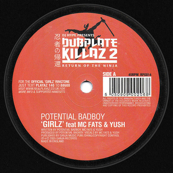 Potential Bad Boy Feat. MC Fats : Girlz / Jump 2 The Sound (12")