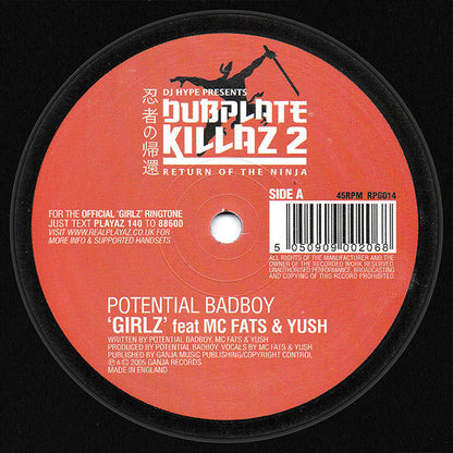 Potential Bad Boy Feat. MC Fats : Girlz / Jump 2 The Sound (12")