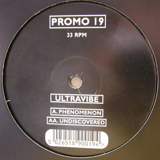 Ultravibe : Phenomenon / Undiscovered (12")