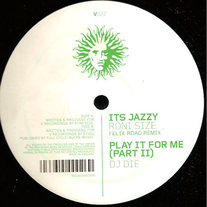 Roni Size / DJ Die : It's Jazzy (Felix Road Remix) / Play It For Me (Part II) (12", RP)