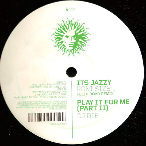 Roni Size / DJ Die : It's Jazzy (Felix Road Remix) / Play It For Me (Part II) (12", RP)