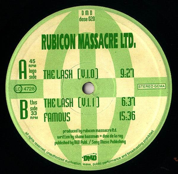 Rubicon Massacre Ltd. : The Lash (12")