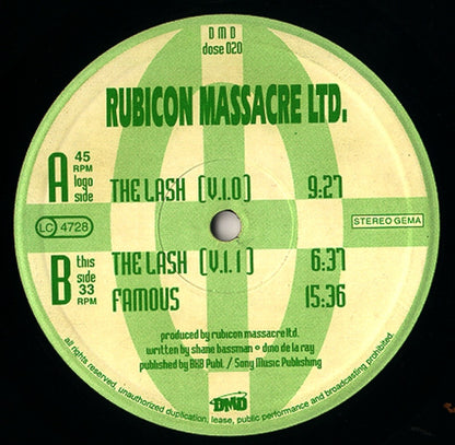 Rubicon Massacre Ltd. : The Lash (12")