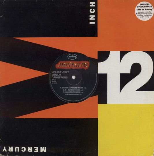 Junior Dangerous : Life Is Funny (12", Promo)