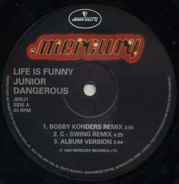 Junior Dangerous : Life Is Funny (12", Promo)