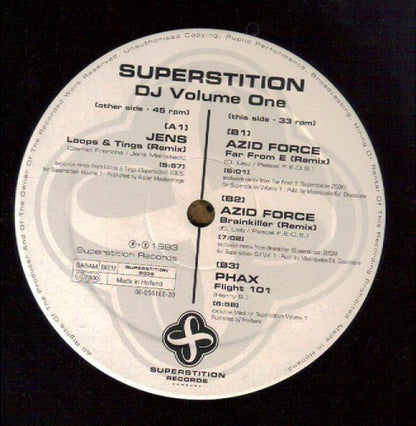 Various : Superstition DJ Volume One (2x12")