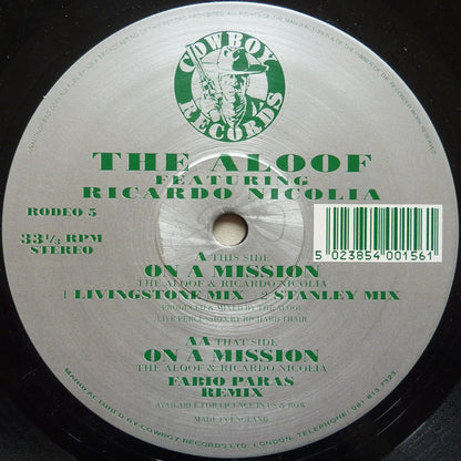 The Aloof Featuring Ricardo Nicolia : On A Mission (12")