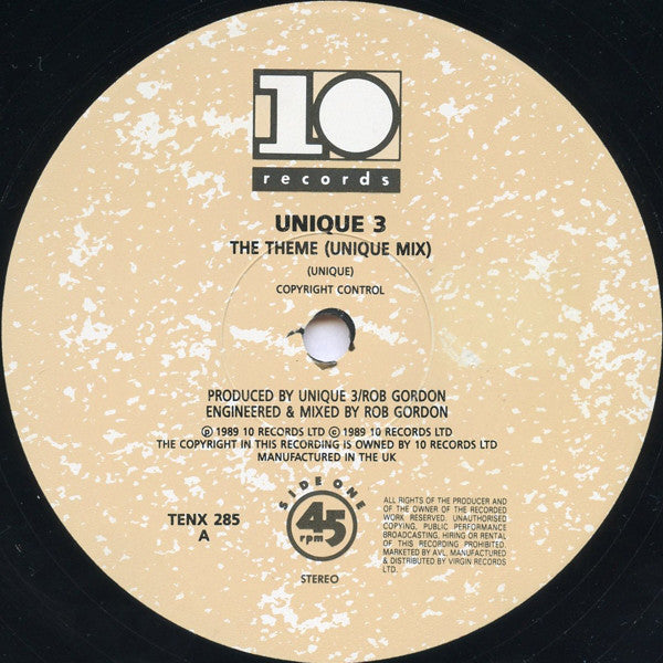 Unique 3 : The Theme (12", Single)