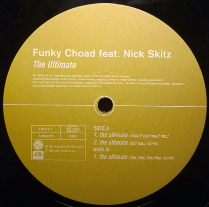 Funky Choad Feat. Nick Skitz : The Ultimate (12", Single)
