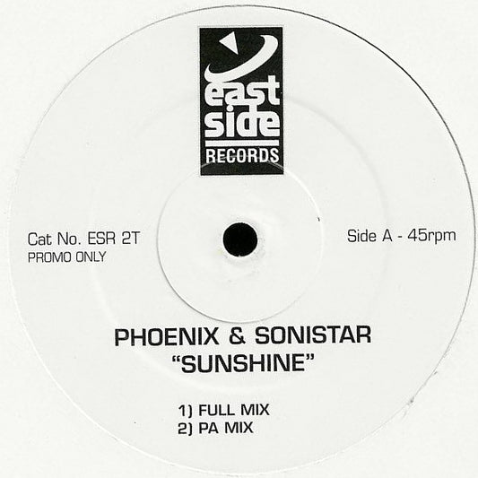 DJ Phoenix & Sonistar : "Sunshine" (12", Promo)
