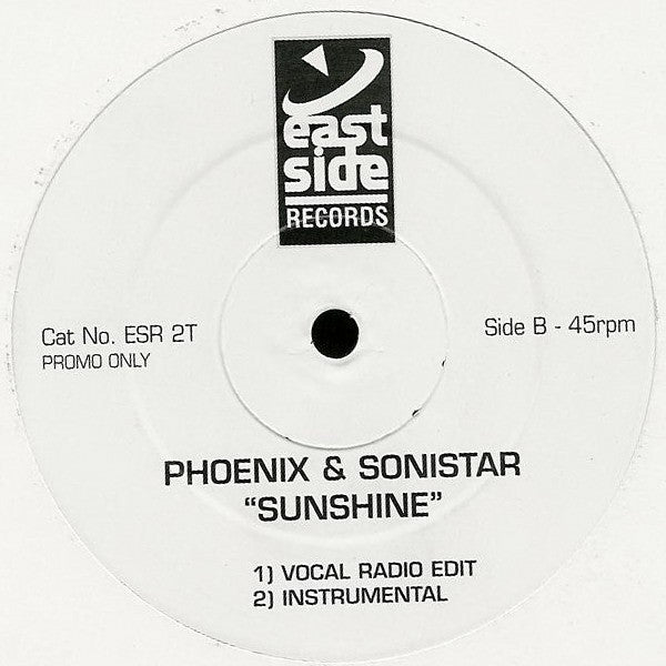 DJ Phoenix & Sonistar : "Sunshine" (12", Promo)