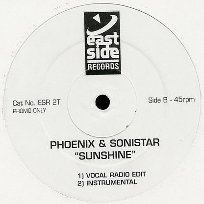DJ Phoenix & Sonistar : "Sunshine" (12", Promo)