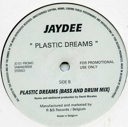 Jaydee : Plastic Dreams (2x12", Promo)