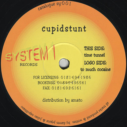 Cupid Stunt : To Much Cocaine / Time Tunnel (12")