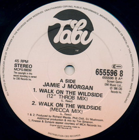 Jamie J. Morgan : Walk On The Wild Side (Throb Mix) (12")