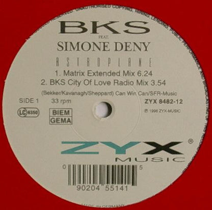 BKS Featuring Simone Denny : Astroplane (12")