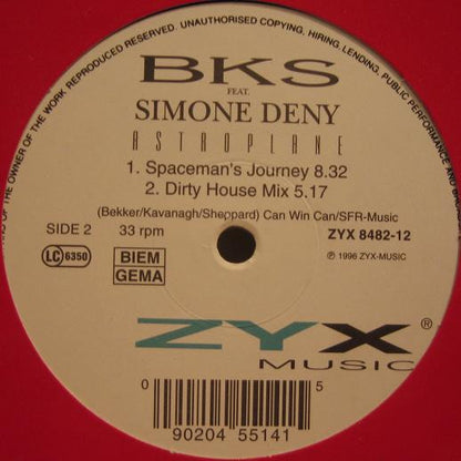 BKS Featuring Simone Denny : Astroplane (12")
