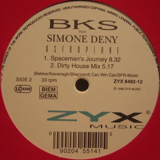 BKS Featuring Simone Denny : Astroplane (12")