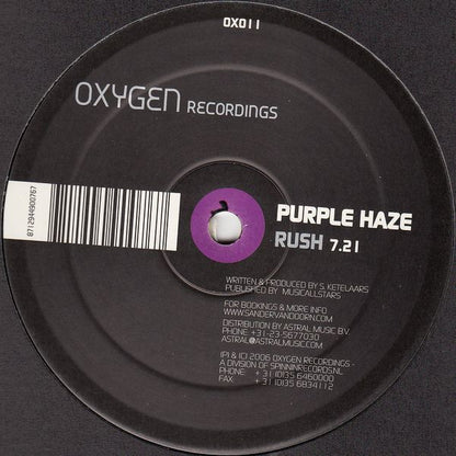 Purple Haze (2) : Eden / Rush (12")