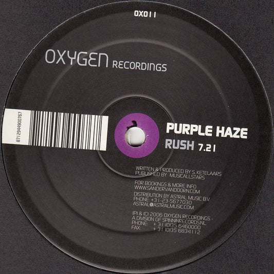 Purple Haze (2) : Eden / Rush (12")
