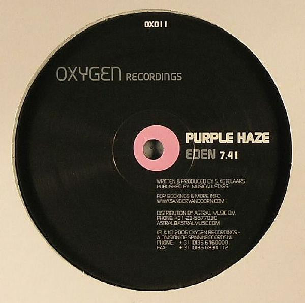 Purple Haze (2) : Eden / Rush (12")