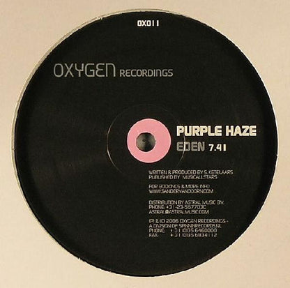 Purple Haze (2) : Eden / Rush (12")