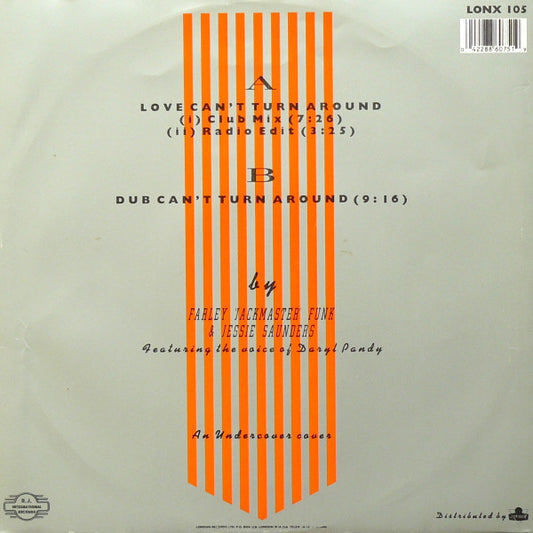 Farley "Jackmaster" Funk & Jessie Saunders* : Love Can't Turn Around (12")